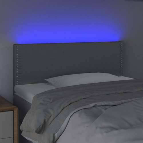 LED uzglavlje svjetlosivo 100x5x78/88 cm od tkanine - Svjetlosiva 100 x 5 x 78/88 cm 1 Cijena