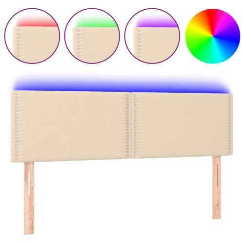 LED uzglavlje krem 144x5x78/88 cm od tkanine - Krema 144 x 5 x 78/88 cm 1 Cijena