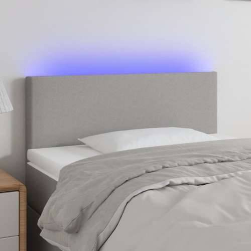 LED uzglavlje svjetlosivo 100x5x78/88 cm od tkanine - Svjetlosiva 100 x 5 x 78/88 cm 1 Cijena