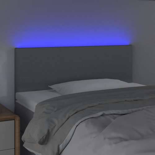 LED uzglavlje svjetlosivo 100x5x78/88 cm od tkanine - Svjetlosiva 100 x 5 x 78/88 cm 1 Cijena