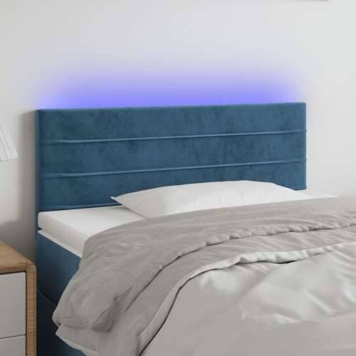 LED uzglavlje tamnoplavo 100x5x78/88 cm baršunasto - Tamno plava 100 x 5 x 78/88 cm 1 Cijena