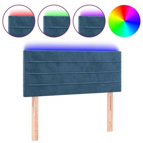 LED uzglavlje tamnoplavo 100x5x78/88 cm baršunasto - Tamno plava 100 x 5 x 78/88 cm 1 Cijena