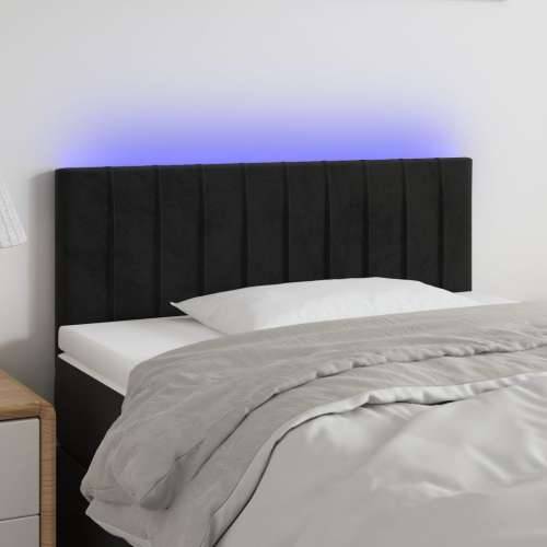 LED uzglavlje crno 100x5x78/88 cm baršunasto - Crna 100 x 5 x 78/88 cm 1 Cijena
