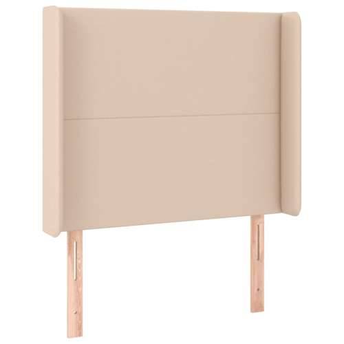 LED uzglavlje boja cappuccina 83x16x118/128 cm od umjetne kože - Boja cappuccina 83 x 16 x 118/128 cm 1 Cijena
