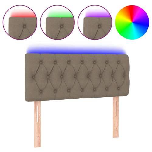 LED uzglavlje smeđesivo 100 x 7 x 78/88 cm od tkanine - Sivo-smeđa 100 x 7 x 78/88 cm 1 Cijena