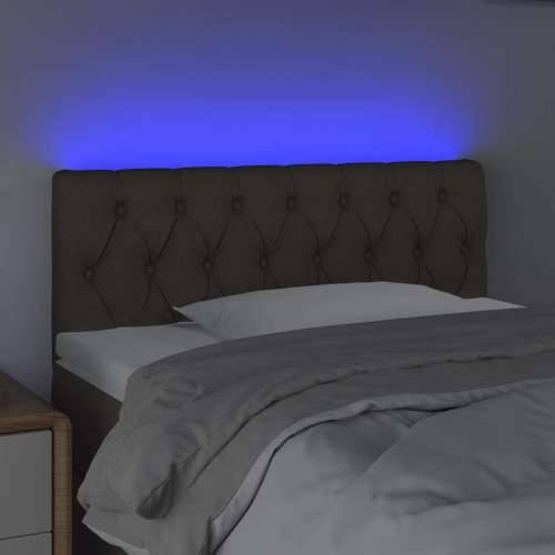 LED uzglavlje smeđesivo 100 x 7 x 78/88 cm od tkanine - Sivo-smeđa 100 x 7 x 78/88 cm 1 Cijena