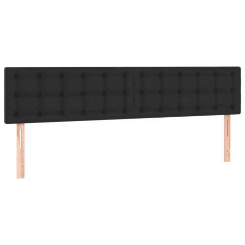 LED uzglavlje crno 180 x 5 x 78/88 cm od umjetne kože - Crna 180 x 5 x 78/88 cm 1 Cijena