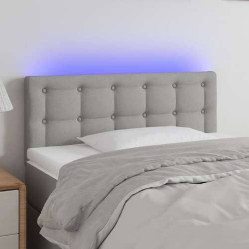 LED uzglavlje svjetlosivo 100x5x78/88 cm od tkanine - Svjetlosiva 100 x 5 x 78/88 cm 1 Cijena