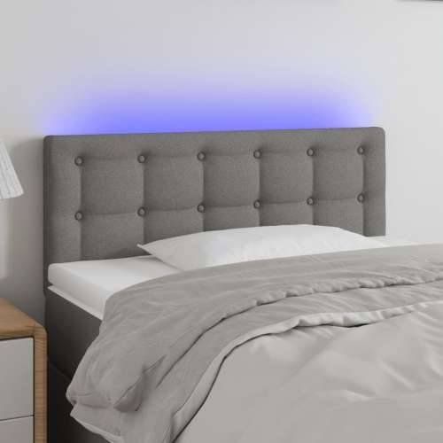 LED uzglavlje tamnosivo 90x5x78/88 cm od tkanine - Tamno siva 90 x 5 x 78/88 cm 1 Cijena