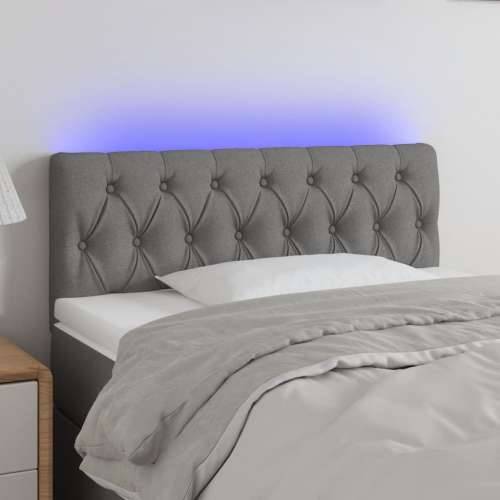 LED uzglavlje tamnosivo 100 x 7 x 78/88 cm od tkanine - Tamno siva 100 x 7 x 78/88 cm 1 Cijena