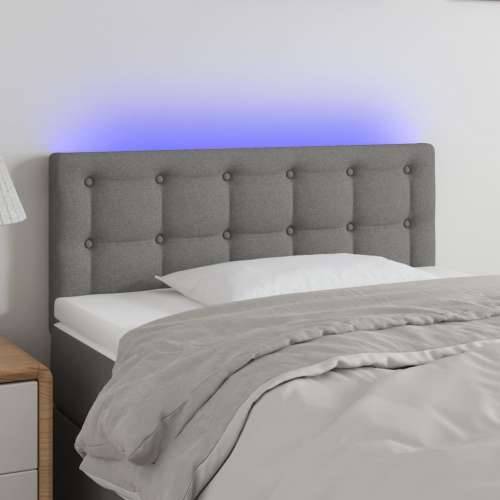 LED uzglavlje tamnosivo 80 x 5 x 78/88 cm od tkanine - Tamno siva 80 x 5 x 78/88 cm 1 Cijena