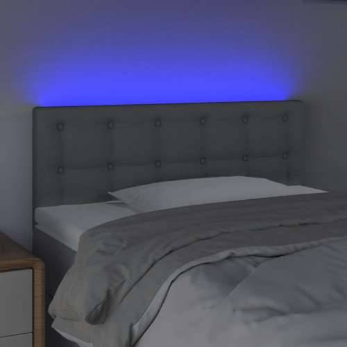 LED uzglavlje svjetlosivo 80 x 5 x 78/88 cm od tkanine - Svjetlosiva 80 x 5 x 78/88 cm 1 Cijena