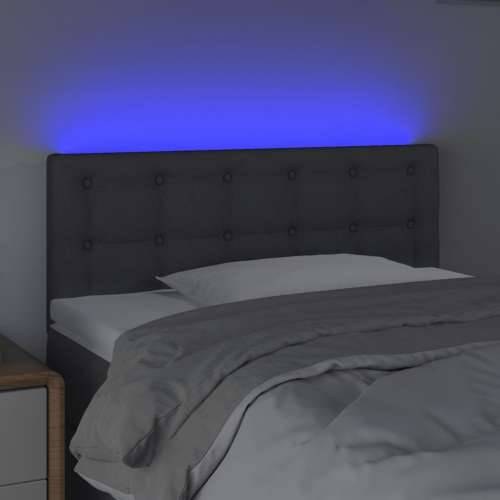 LED uzglavlje tamnosivo 100x5x78/88 cm od tkanine - Tamno siva 100 x 5 x 78/88 cm 1 Cijena