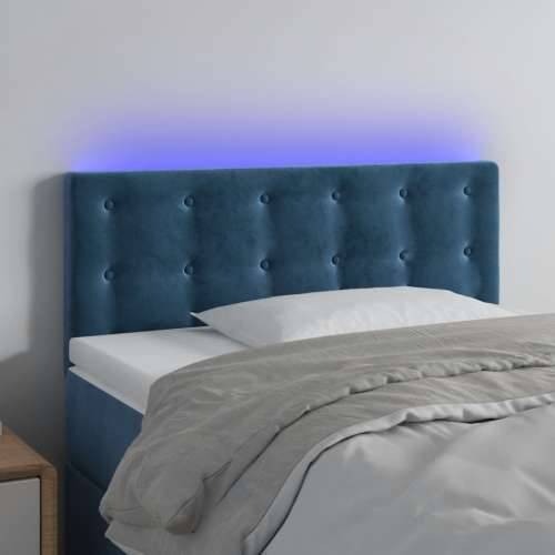 LED uzglavlje tamnoplavo 80 x 5 x 78/88 cm baršunasto - Tamno plava 80 x 5 x 78/88 cm 1 Cijena