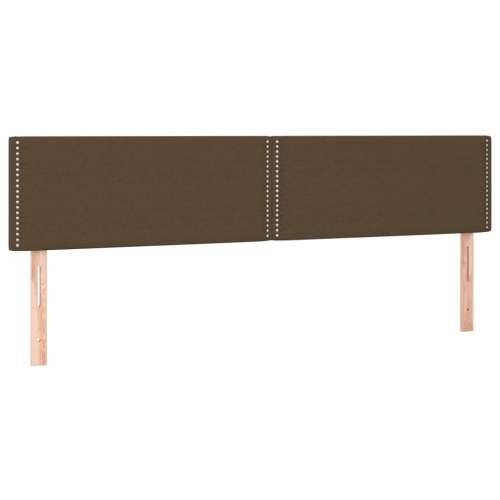 LED uzglavlje tamnosmeđe 200x5x78/88 cm od tkanine - Tamno smeđa 200 x 5 x 78/88 cm 1 Cijena