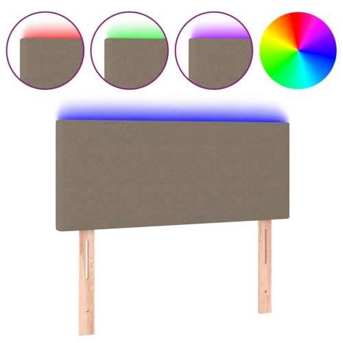 LED uzglavlje smeđesivo 100x5x78/88 cm od tkanine - Sivo-smeđa 100 x 5 x 78/88 cm 1 Cijena
