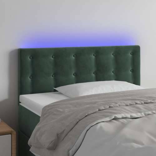 LED uzglavlje tamnozeleno 80 x 5 x 78/88 cm baršunasto - Tamnozelena 80 x 5 x 78/88 cm 1 Cijena