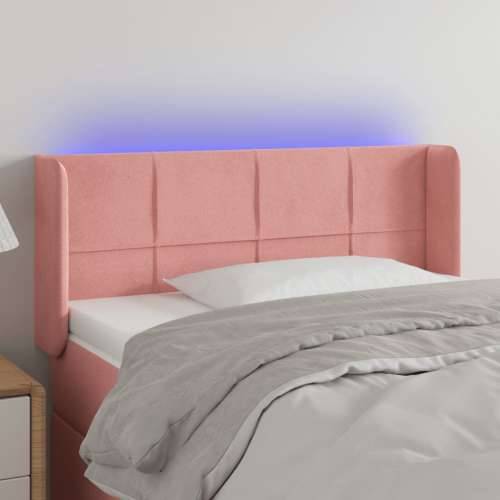 LED uzglavlje ružičasto 83x16x78/88 cm baršunasto - Ružičasta 83 x 16 x 78/88 cm 1 Cijena