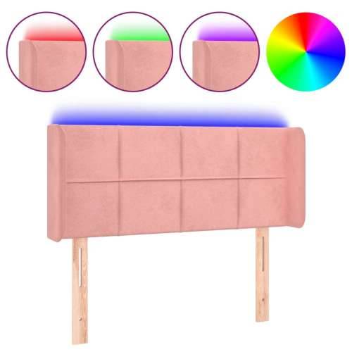 LED uzglavlje ružičasto 83x16x78/88 cm baršunasto - Ružičasta 83 x 16 x 78/88 cm 1 Cijena