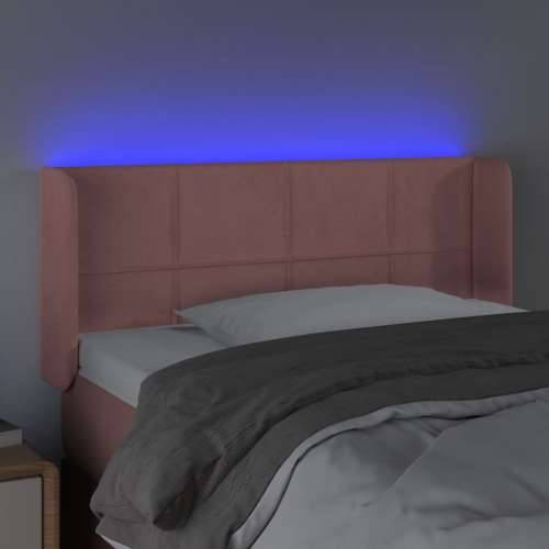 LED uzglavlje ružičasto 83x16x78/88 cm baršunasto - Ružičasta 83 x 16 x 78/88 cm 1 Cijena