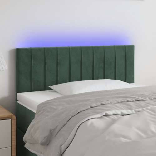 LED uzglavlje tamnozeleno 100x5x78/88 cm baršunasto - Tamnozelena 100 x 5 x 78/88 cm 1 Cijena