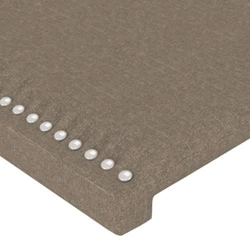 LED uzglavlje smeđesivo 144x5x118/128 cm od tkanine - Sivo-smeđa 144 x 5 x 118/128 cm 1 Cijena