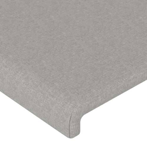 LED uzglavlje svjetlosivo 80x5x118/128 cm od tkanine - Svjetlosiva 80 x 5 x 118/128 cm 1 Cijena
