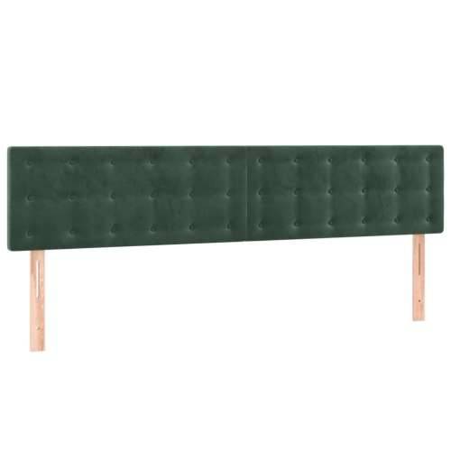 LED uzglavlje tamnozeleno 200x5x78/88 cm baršunasto - Tamnozelena 200 x 5 x 78/88 cm 1 Cijena