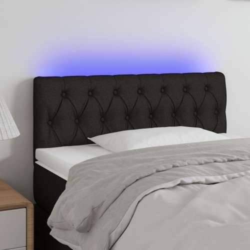 LED uzglavlje crno 100 x 7 x 78/88 cm od tkanine - Crna 100 x 7 x 78/88 cm 1 Cijena