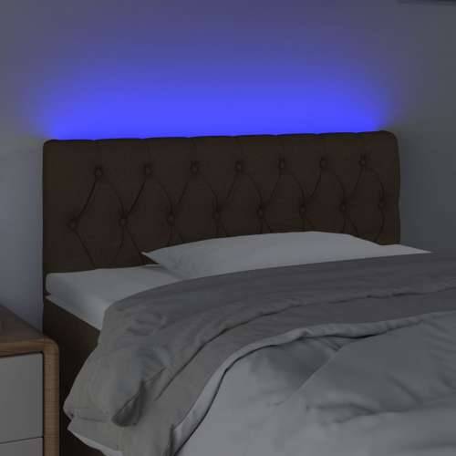 LED uzglavlje tamnosmeđe 90 x 7 x 78/88 cm od tkanine - Tamno smeđa 90 x 7 x 78/88 cm 1 Cijena