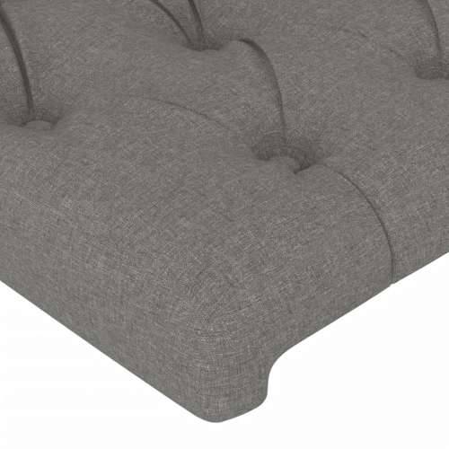LED uzglavlje tamnosivo 144 x 7 x 78/88 cm od tkanine - Tamno siva 144 x 7 x 78/88 cm 1 Cijena