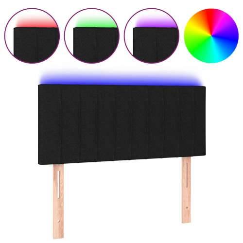 LED uzglavlje crno 80 x 5 x 78/88 cm od tkanine - Crna 80 x 5 x 78/88 cm 1 Cijena