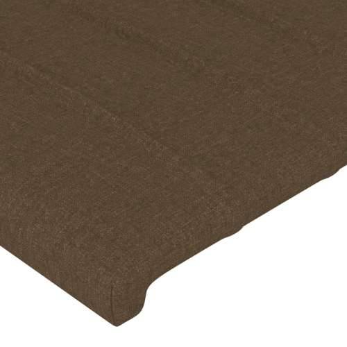LED uzglavlje tamnosmeđe 80x5x118/128 cm od tkanine - Tamno smeđa 80 x 5 x 118/128 cm 1 Cijena