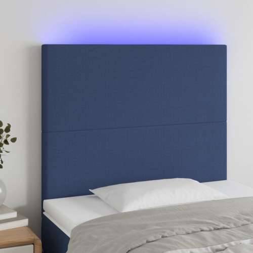 LED uzglavlje plavo 90x5x118/128 cm od tkanine - Plava 90 x 5 x 118/128 cm 1 Cijena