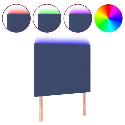 LED uzglavlje plavo 90x5x118/128 cm od tkanine - Plava 90 x 5 x 118/128 cm 1 Cijena