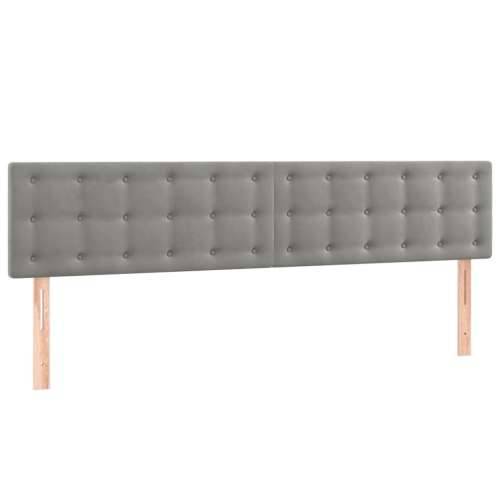 LED uzglavlje svjetlosivo 180x5x78/88 cm baršunasto - Svjetlosiva 180 x 5 x 78/88 cm 1 Cijena