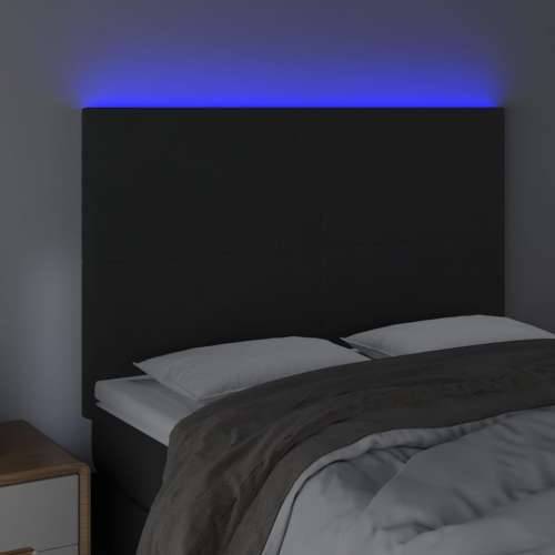 LED uzglavlje crno 144x5x118/128 cm baršunasto - Crna 144 x 5 x 118/128 cm 1 Cijena