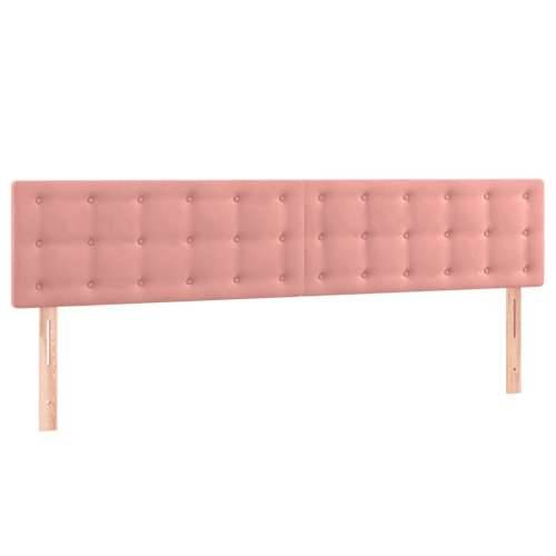 LED uzglavlje ružičasto 200x5x78/88 cm baršunasto - Ružičasta 200 x 5 x 78/88 cm 1 Cijena