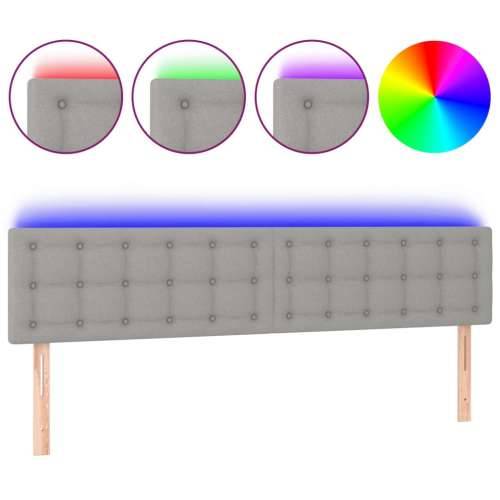 LED uzglavlje svjetlosivo 180x5x78/88 cm od tkanine - Svjetlosiva 180 x 5 x 78/88 cm 1 Cijena