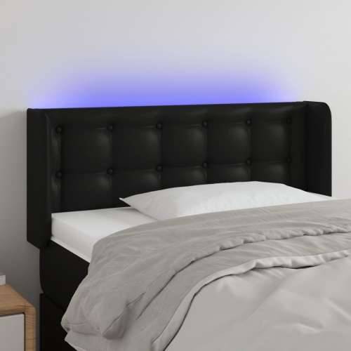 LED uzglavlje crno 103x16x78/88 cm od umjetne kože - Crna 103 x 16 x 78/88 cm 1 Cijena