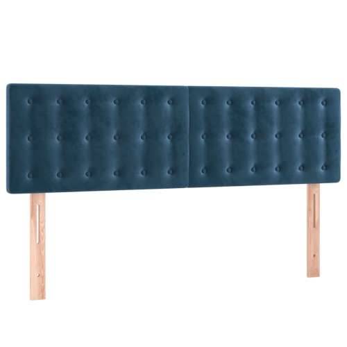 LED uzglavlje tamnoplavo 144x5x78/88 cm baršunasto - Tamno plava 144 x 5 x 78/88 cm 1 Cijena