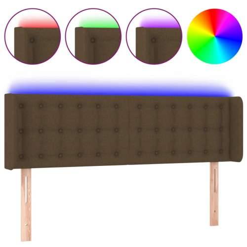 LED uzglavlje tamnosmeđe 147x16x78/88 cm od tkanine - Tamno smeđa 147 x 16 x 78/88 cm 1 Cijena