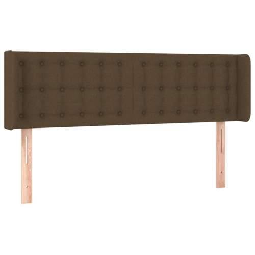 LED uzglavlje tamnosmeđe 147x16x78/88 cm od tkanine - Tamno smeđa 147 x 16 x 78/88 cm 1 Cijena