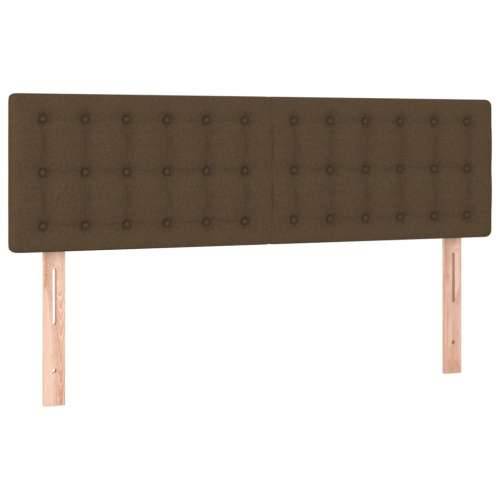 LED uzglavlje tamnosmeđe 144x5x78/88 cm od tkanine - Tamno smeđa 144 x 5 x 78/88 cm 1 Cijena