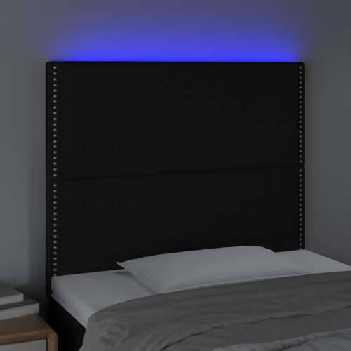 LED uzglavlje crno 90x5x118/128 cm od tkanine - Crna 90 x 5 x 118/128 cm 1 Cijena