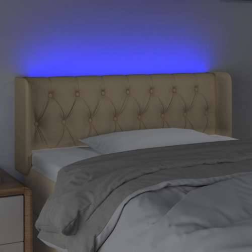 LED uzglavlje krem 93x16x78/88 cm od tkanine - Krema 93 x 16 x 78/88 cm 1 Cijena
