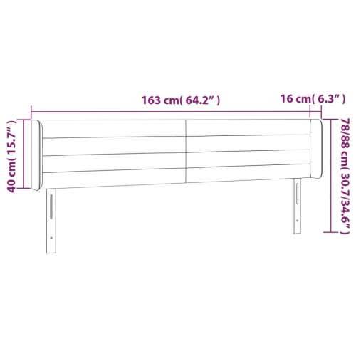 LED uzglavlje tamnoplavo 163x16x78/88 cm baršunasto - Tamno plava 163 x 16 x 78/88 cm 1 Cijena