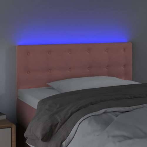 LED uzglavlje ružičasto 100x5x78/88 cm baršunasto - Ružičasta 100 x 5 x 78/88 cm 1 Cijena