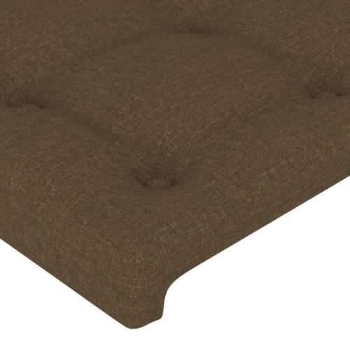 LED uzglavlje tamnosmeđe 103 x 16 x 118/128 cm od tkanine - Tamno smeđa 103 x 16 x 118/128 cm 1 Cijena