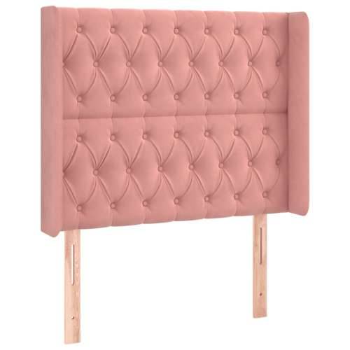 LED uzglavlje ružičasto 93x16x118/128 cm baršunasto - Ružičasta 93 x 16 x 118/128 cm 1 Cijena
